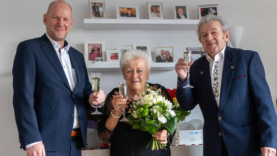 Eiserne Hochzeit Ehepaar Paa