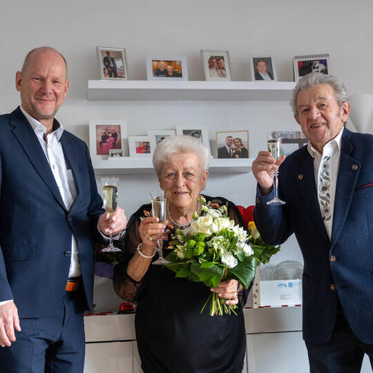 Eiserne Hochzeit Ehepaar Paa