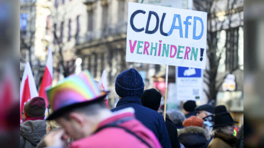 Demonstration zur Migrationspolitik - Frankfurt