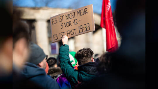 Demonstration zur Migrationspolitik - Karlsruhe