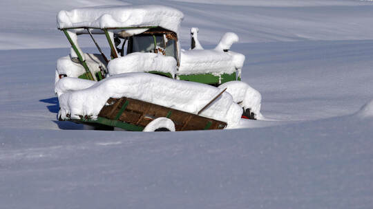 Schneefälle in Südbayern