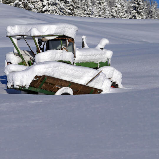 Schneefälle in Südbayern