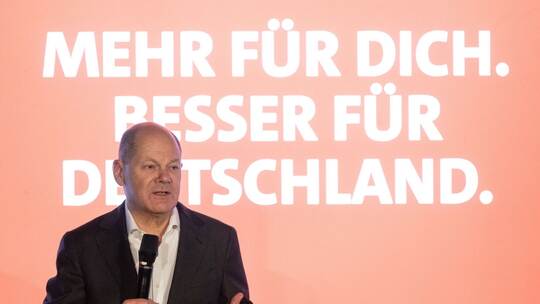 Wahlkampf-Veranstaltung mit Bundeskanzler Scholz