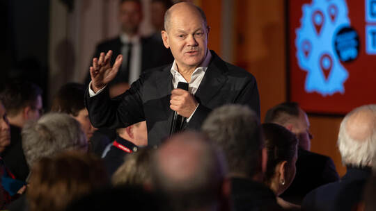 Olaf Scholz Townhall Ispringen