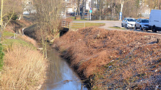 Der Hochwasserschutz ist ein Thema, das die Illinger beschäftigt: In der Wilhelmstraße sind entlang der Schmie jetzt die vorbere