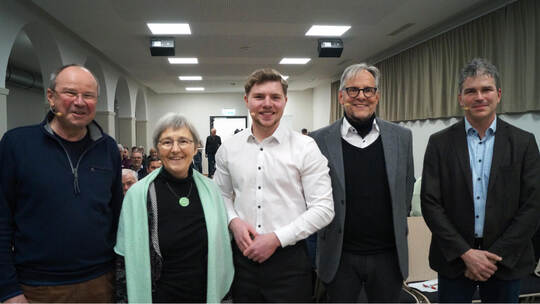 Moderator Lothar Frick (ehemaliger Direktor der Landeszentrale für politische Bildung BW, von links), Stefanie Seemann (Landtags