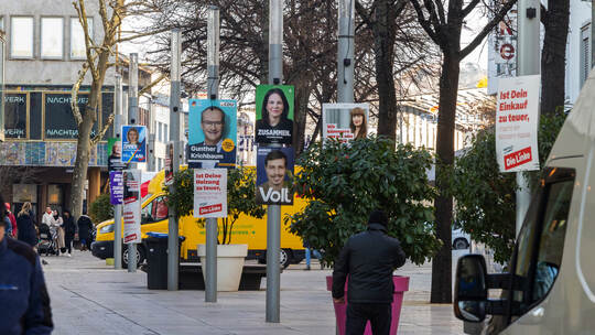 Wahlplakate Bundestagswahl Innenstadt