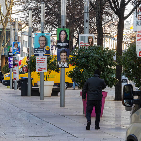 Wahlplakate Bundestagswahl Innenstadt