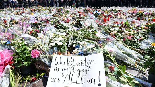 Trauer um getöteten Polizisten