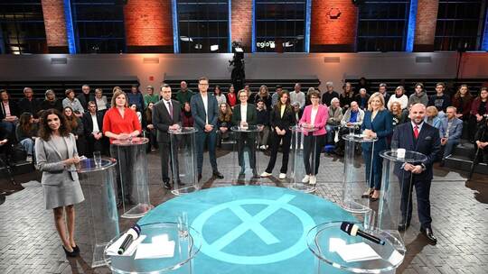 SWR "Wahlarena" mit baden-württembergischen Spitzenkandidaten