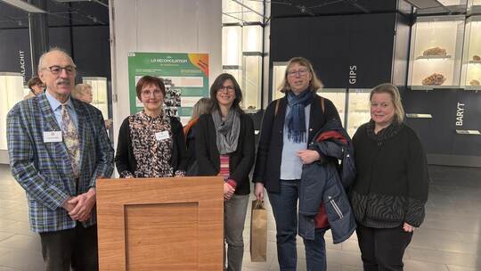 Internationale Zusammenarbeit für die Erinnerung: Chrstian Claudel und Christiane Poirot vom Verein „Les Amis des Pforzheim“ und
