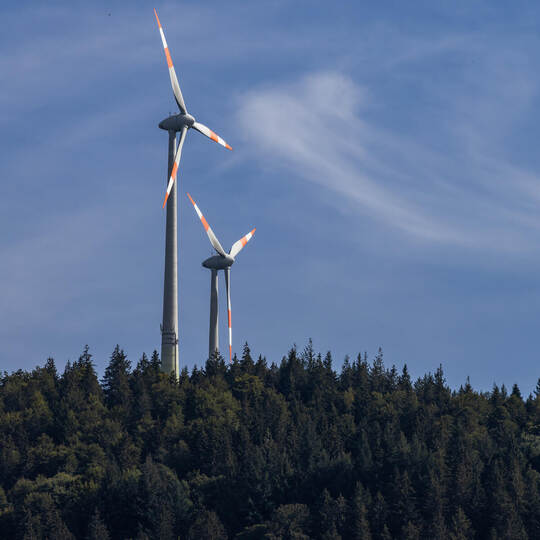 Windräder im Schwarzwald