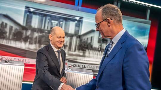 TV-Duell zwischen Scholz und Merz