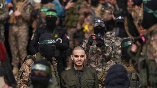 Nahostkonflikt -Übergabe von Geiseln in Nuseirat