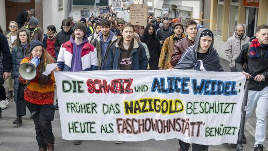 «Demo gegen rechts» in der Schweiz