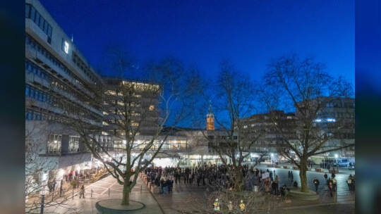 Lichtermeer 23 Februar Marktplatz