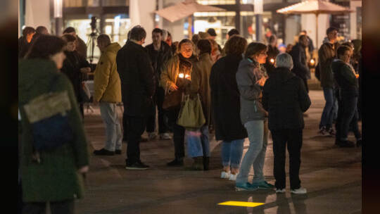 Lichtermeer 23 Februar Marktplatz
