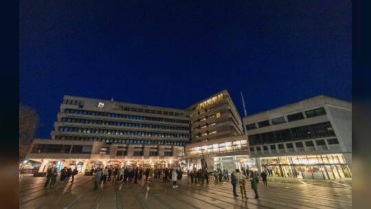 Lichtermeer 23 Februar Marktplatz
