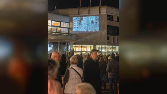 Lichtermeer 23 Februar Marktplatz