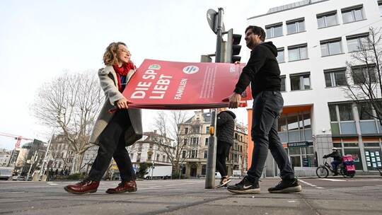 Nach der Bundestagswahl - Abbau Wahlplakate