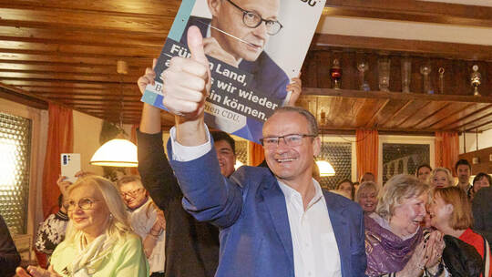 Bundestagswahl, CDU-Wahlparty