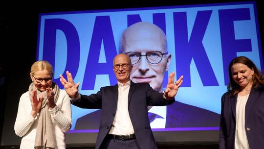 Bürgerschaftswahl Hamburg - Wahlparty SPD