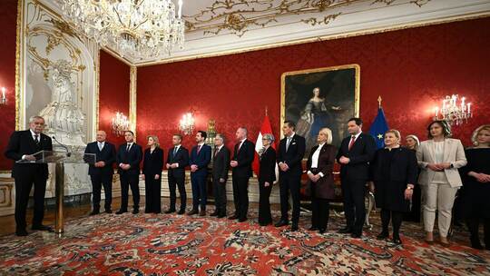 Vereidigung neue Regierung in Wien Vereidigung neue Regierung in Wien