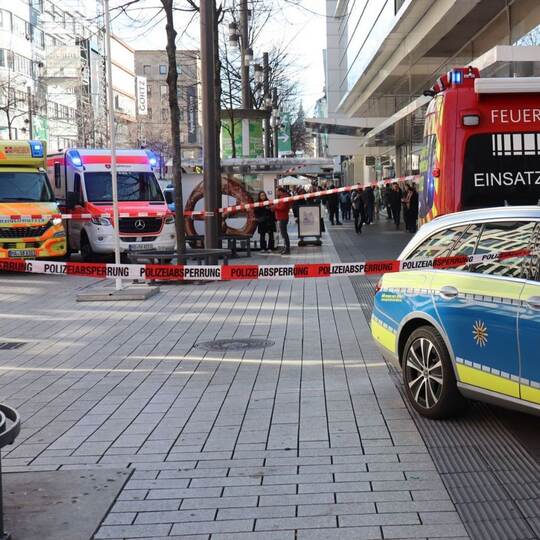 Polizeieinsatz in Mannheim Polizeieinsatz in Mannheim