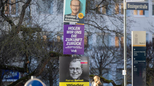 Die Frist zum Abhängen der Wahlplakate ist abgelaufen. Meyer