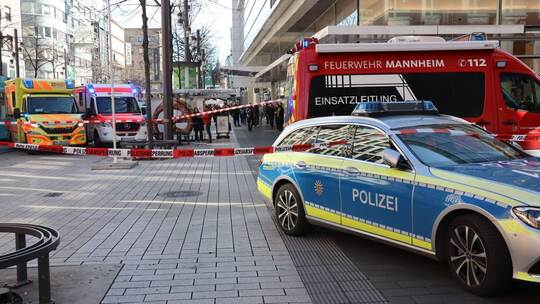 Polizeieinsatz in Mannheim Polizeieinsatz in Mannheim