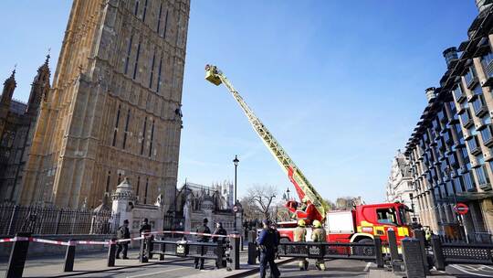 Pro-Palästinensiche Aktion am Big Ben in London