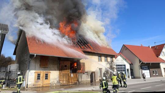 Brand in Langenenslingen