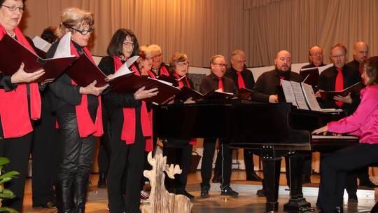 Ein Fest der Stimmen und Melodien: Der Gesangverein Freundschaft Unterreichenbach unter der Leitung von Zusana Schneider am Klav
