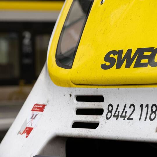 Zug des Bahnunternehmens SWEG