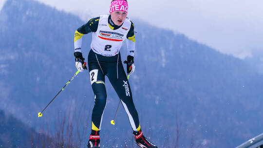Starke Vorstellung: Clara Weisser vom WSV Schömberg in der Loipe. Foto: werk2-photographie