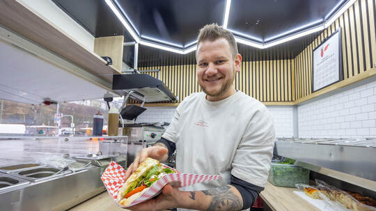Wochenmarkt Montagnas Pizza Catering