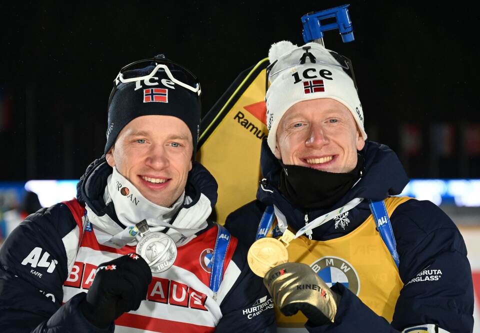 Tarjei Bö (links) und Johannes Thingnes Bö Tarjei Bö (links) und Johannes Thingnes Bö