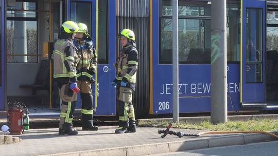 Brandanschlag in Straßenbahn in Gera Brandanschlag in Straßenbahn in Gera