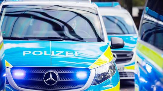 Streifenwagen der Polizei Streifenwagen der Polizei