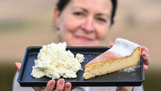 Traditioneller Schichtkäse