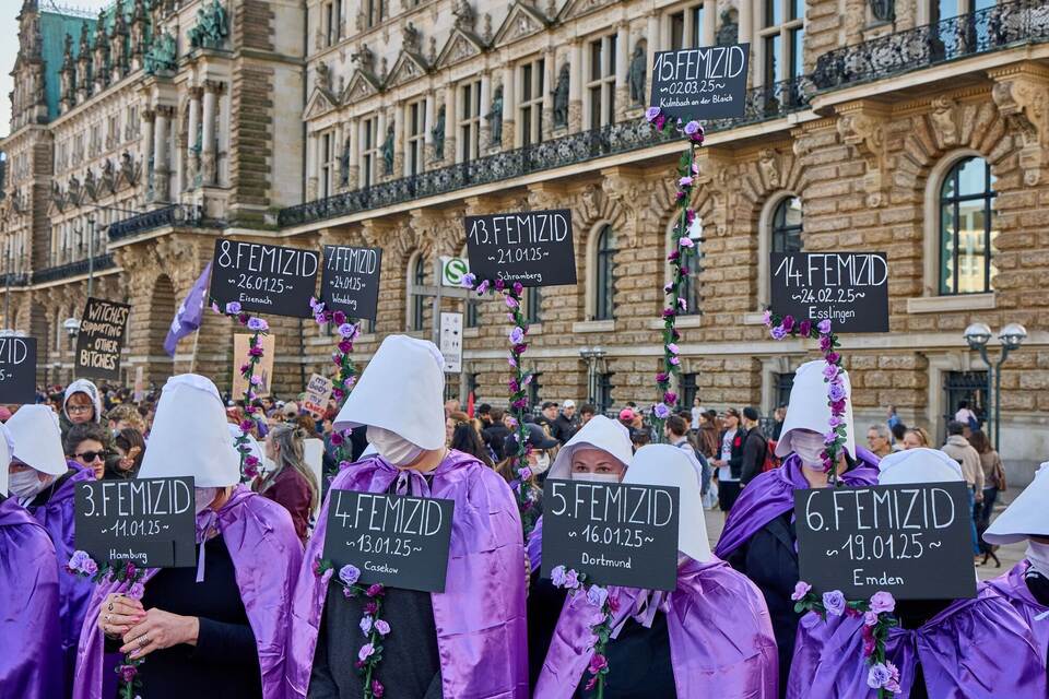 Demonstrationen zum Frauentag in Hamburg