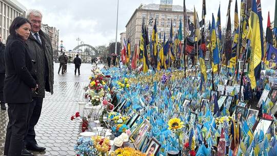 Außenministerin Baerbock in der Ukraine
