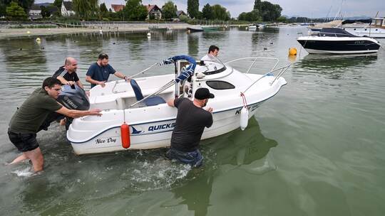 Niedrigwasser am Bodensee Niedrigwasser am Bodensee
