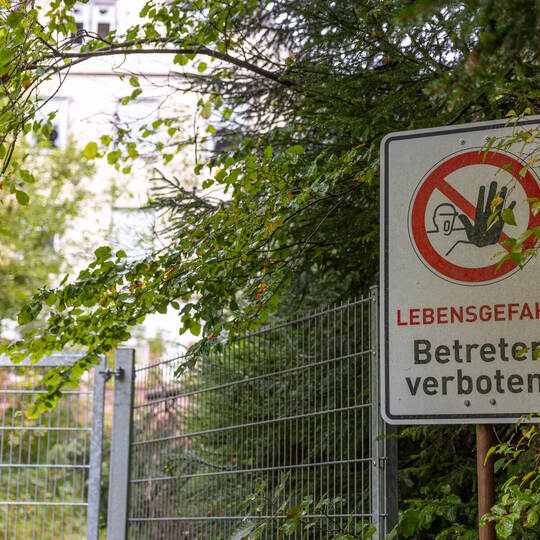 Charlottenhöhe Absperrung Nach Brand