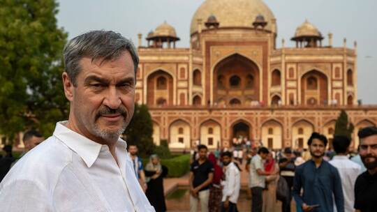 Bayerischer Ministerpräsident Söder besucht Indien Bayerischer Ministerpräsident Söder besucht Indien