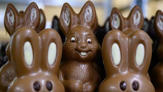 Schokoladenproduktion für das Osterfest Schokoladenproduktion für das Osterfest