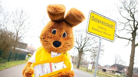 «Hanni Hase» beantwortet Osterpost «Hanni Hase» beantwortet Osterpost