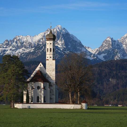 Sonniger Morgen in Bayern