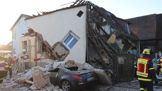 Haus in Baden-Württemberg eingestürzt