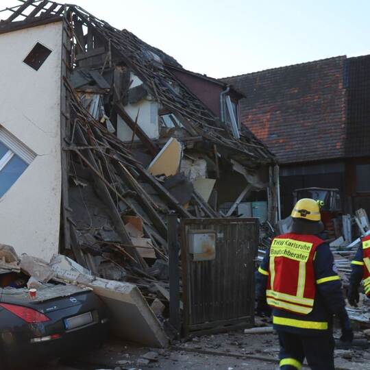 Haus in Baden-Württemberg eingestürzt